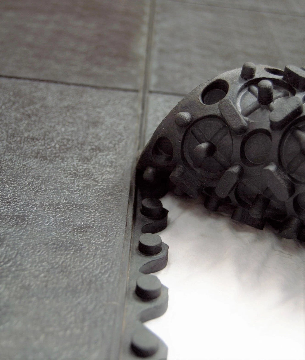 Rubber INTERLOCKING Gym Flooring | Home Exercise Mats | 910mm x 910mm per mat