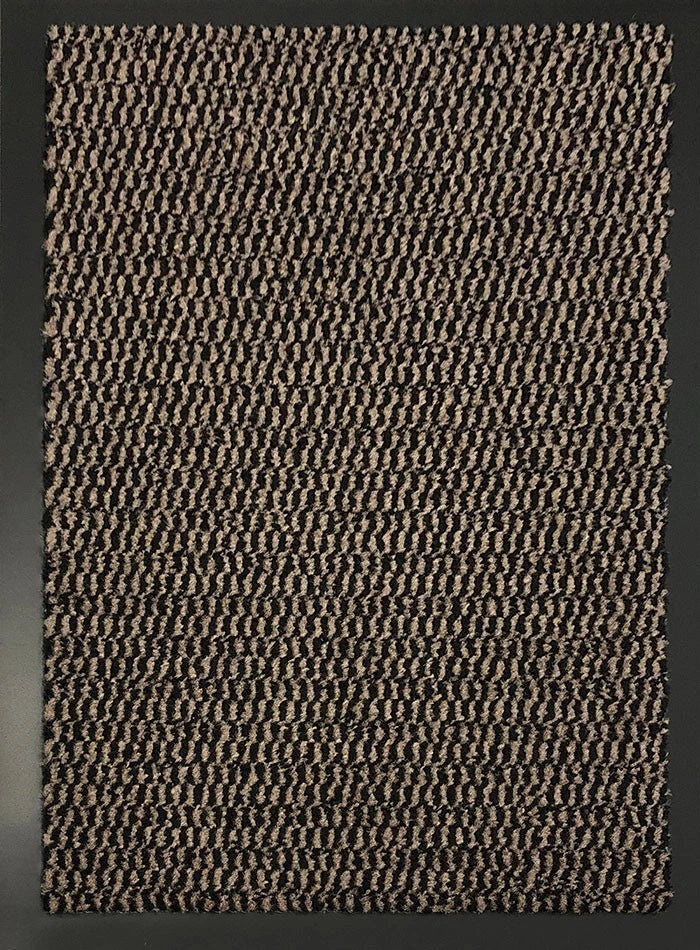 Non Slip Heavy Duty Dirt Rubber Edged PVC Barrier Door Entrance Mats - Brown