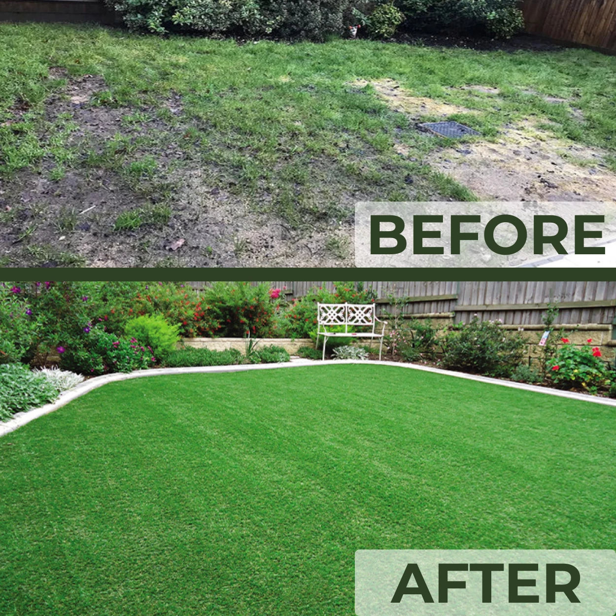 25mm Artificial Grass Natural and Realistic Looking Fake Lawn Astro Turf