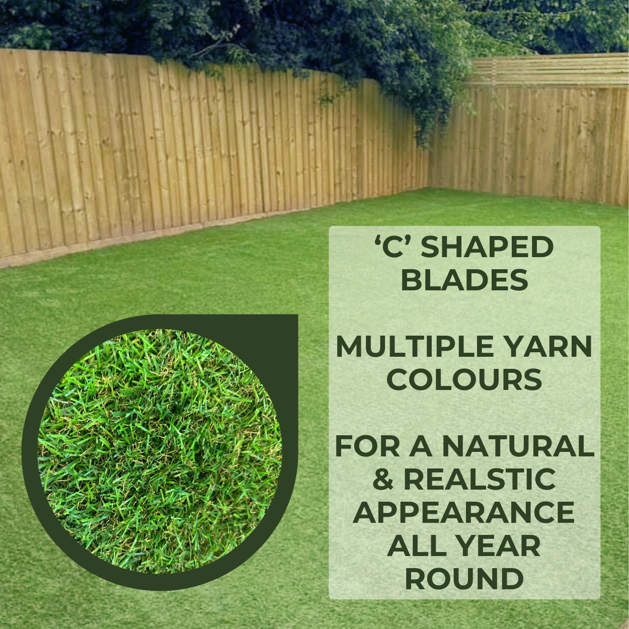 Artificial Grass Astro Turf 40mm 35mm 30mm 20mm 7mm Quality Fake Lawn 6 Widths
