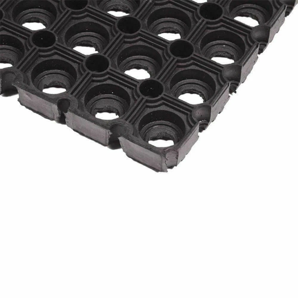 Heavy Duty Door Mat Non Slip Hollow Rubber Doormat Outdoor Anti Fatigue 50x100cm