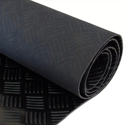 3mm Five Bar Rubber Floor Roll – Heavy Duty Anti Slip Garage Workshop Mat