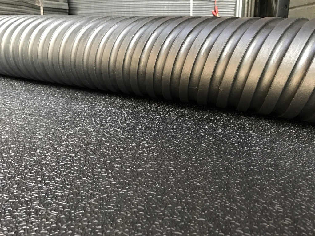 Rubber Gym mats, Indoor or Outdoor Flooring 12mm(6x4ft)Foot Amoeba Top Design