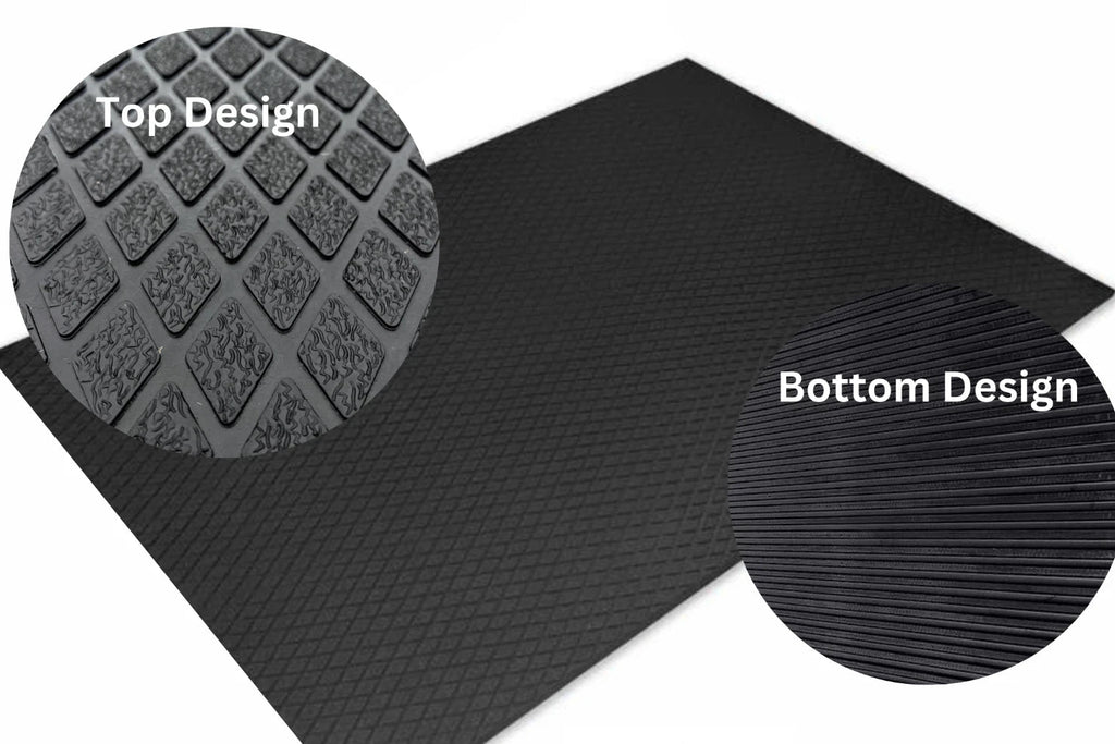 Rubber Stable Gym Mat Diamond Top 12mm x 6'x4' Special Price