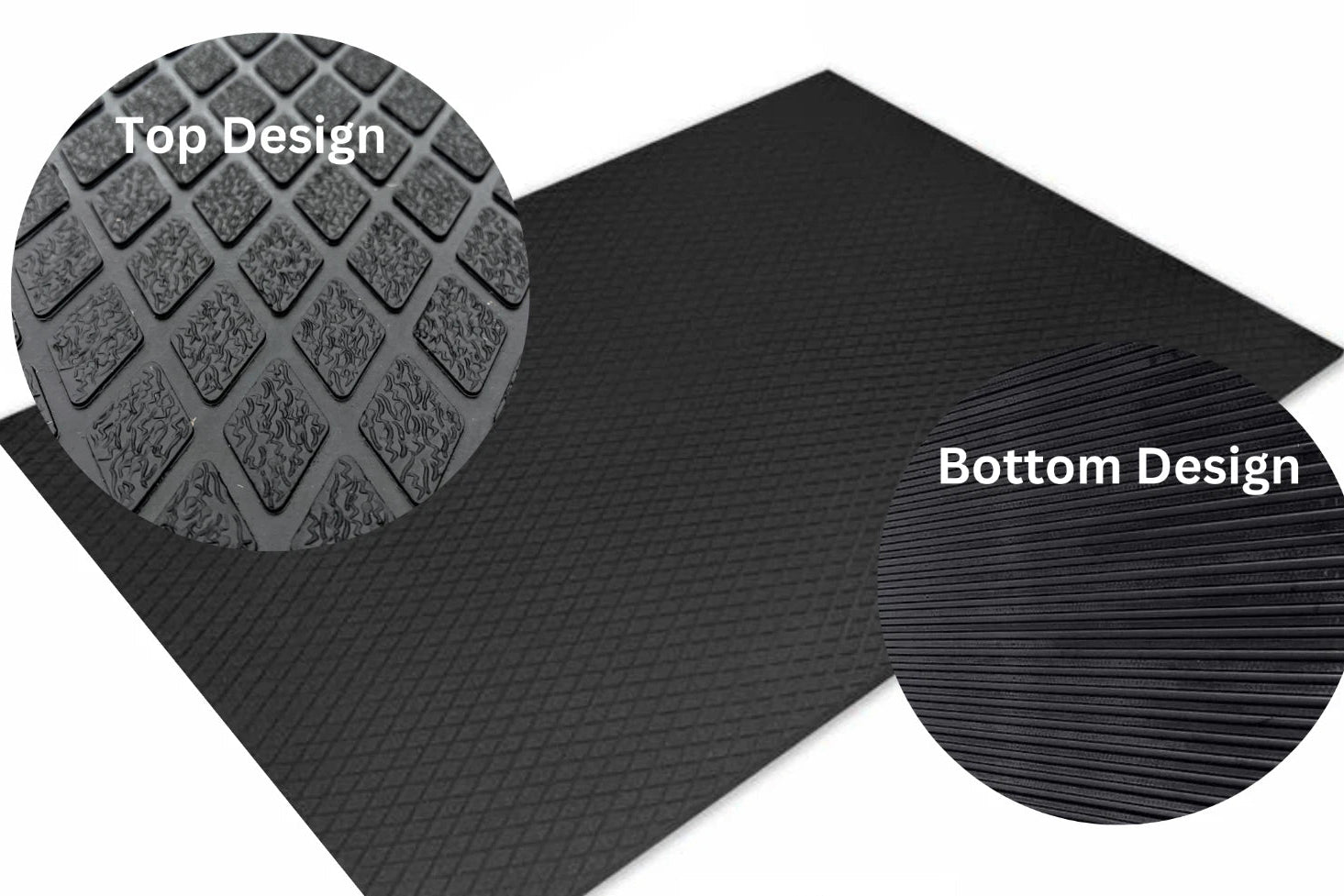 Rubber Stable Gym Mat Diamond Top 12mm x 6'x4' Special Price