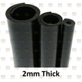 2mm Neoprene Rubber Sheet – Solid Black Smooth - Various Sizes - VAT Included