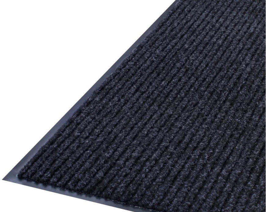 Black Rib Scrape Needle Punch Polyester Carpet Mat PVCBacking Entrance & Door