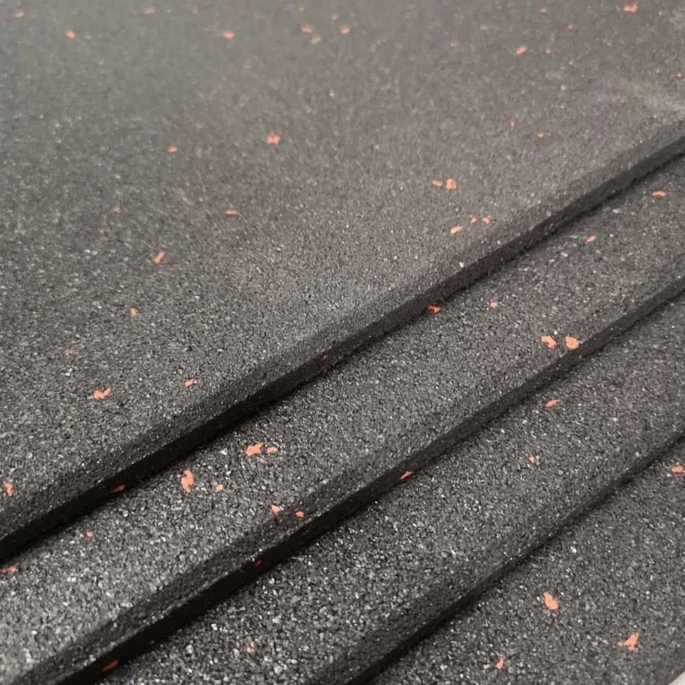 Rubber Heavy Duty Gym Mat Floor Tiles 10 Styles Non-Slip Noise Reduction 1M x 1M