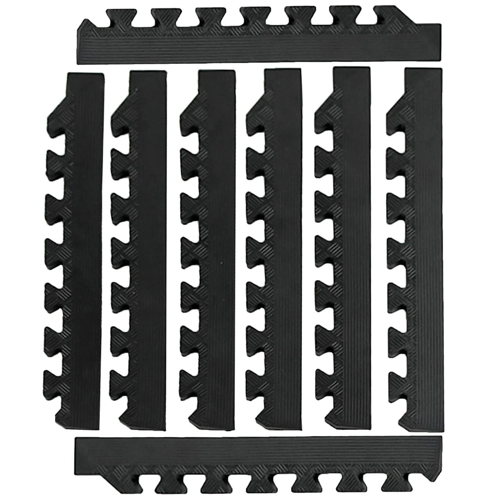 Heavy Duty Rubber Gym Mats Garage Flooring Tiles Commercial Interlocking 4pcs