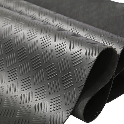 5mm 5 Bar Checker Rubber Flooring Roll – Heavy Duty Anti Slip Garage Mat
