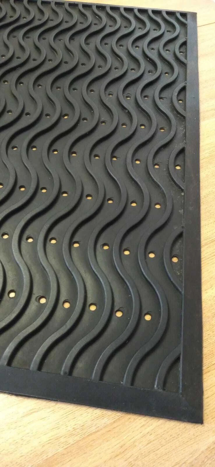 Heavy Duty WAVE Anti-FATIGUE Anti-Slip Rubber Workshop Greenhouse Mat 3ft x 2ft