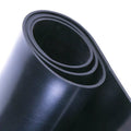 Smooth Rubber Sheet Fluororubber High Temp/Oil/Acid/Base Resistant Black