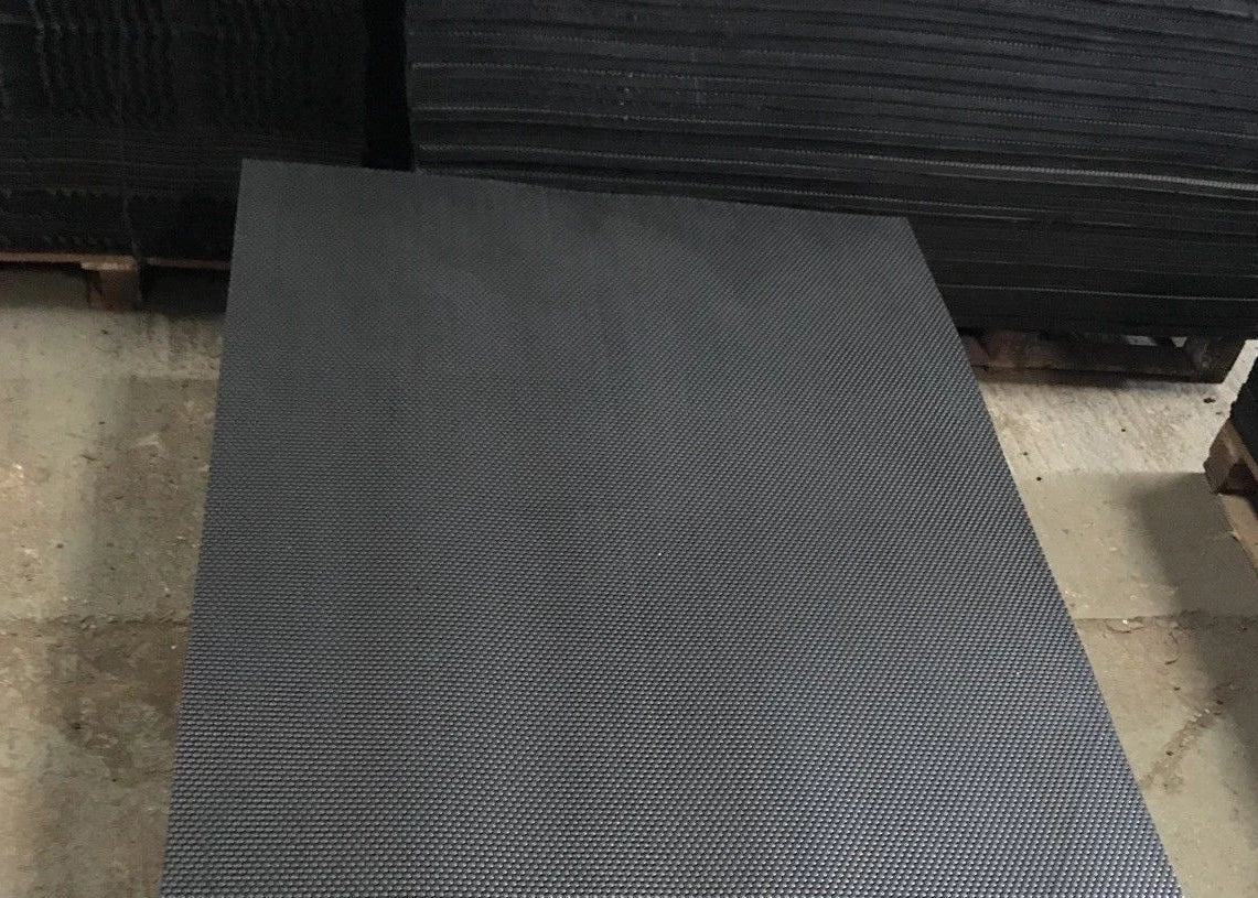 Rubber Gym mat, Commercial Flooring 12 mm (6 x 4) Foot/ Hammer Top Hard rubber