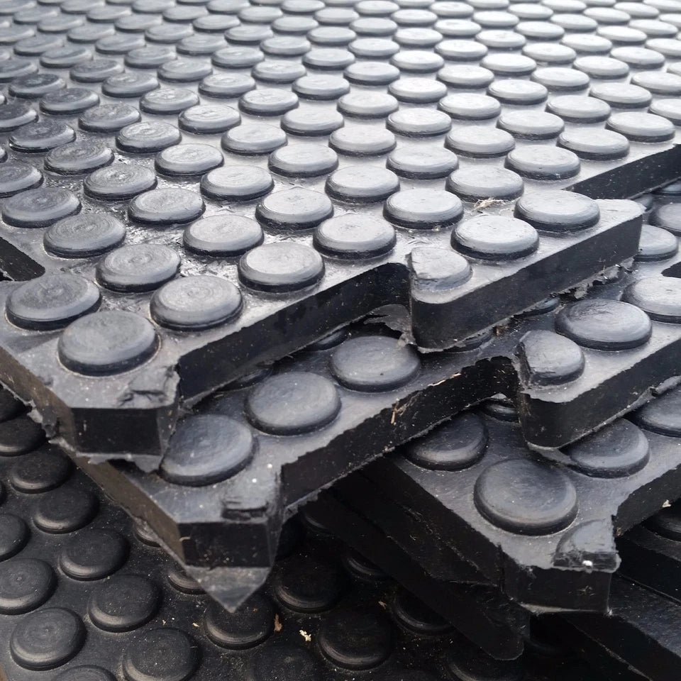 Interlocking Heavy Duty Rubber Floor Safety Mats | 1m² | 3 Thicknesses Available