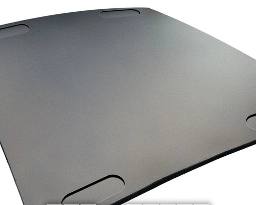 1.8 x 1.2M Heavy Duty Commercial Quality 12mm Smooth Black Rubber Gym Floor Mat