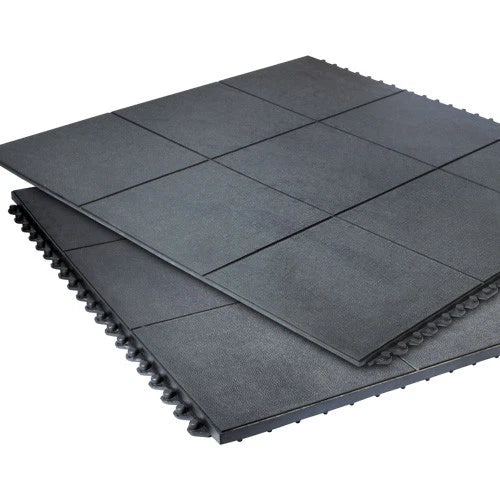 Rubber INTERLOCKING Gym Flooring | Home Exercise Mats | 910mm x 910mm per mat