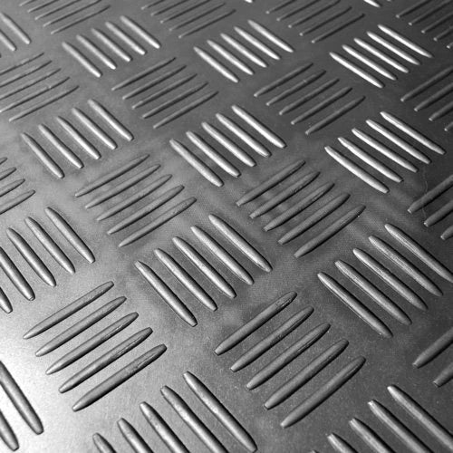 5 Bar Checker Patterned Rubber Flooring Matting for Garage, Van or Car Roll Mat